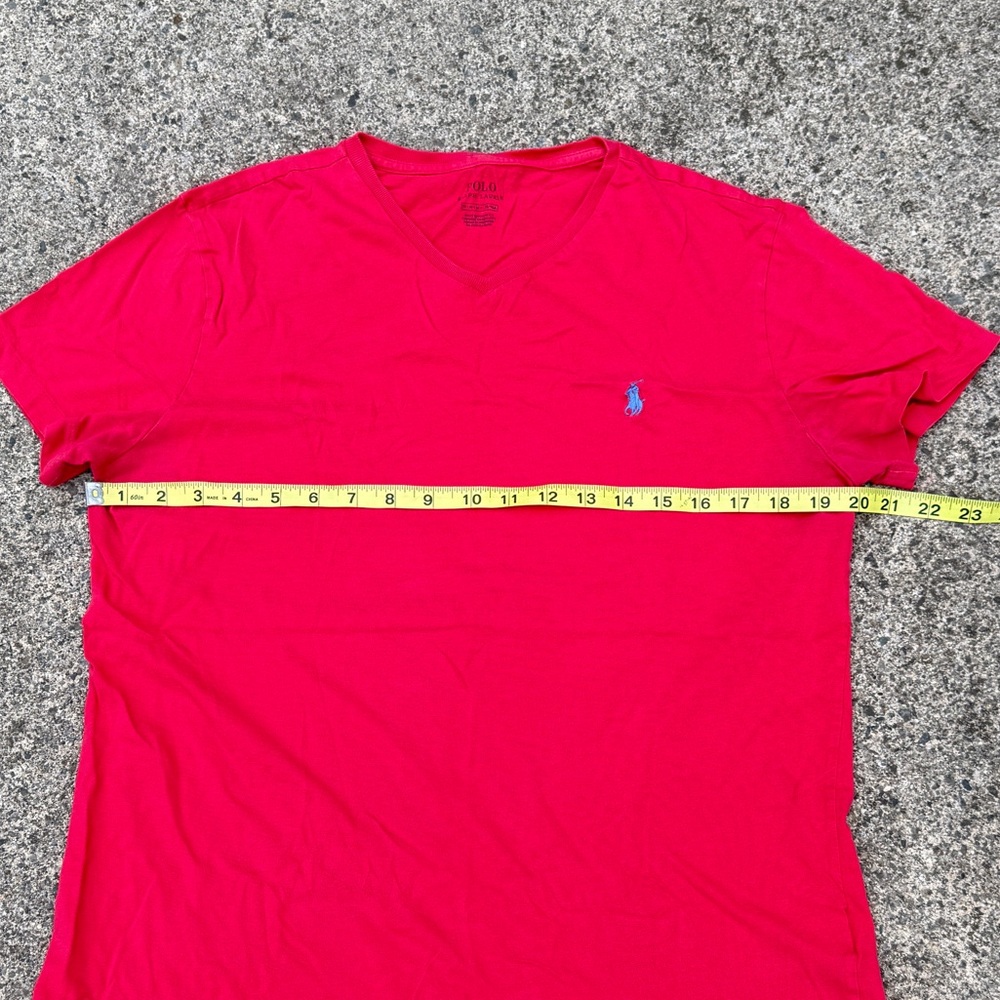 Polo by Ralph Lauren Vivid Red Tee size M - Picture 5 of 7